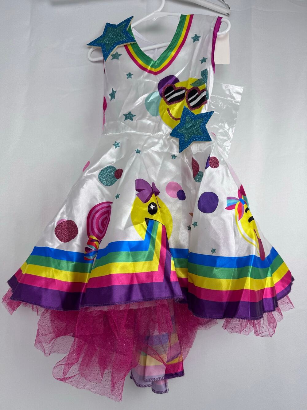 Nickelodeon JoJo Siwa Emoji Dress Halloween NEW Costume Rainbow Size Small